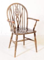 20TH CENTURY WINDSOR VICTORIAN STYLE WHEELBACK CHAIR