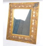 20TH CENTURY GILT RELIEF FRAME MIRROR