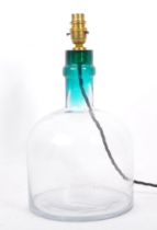 CONTEMPORARY CERISE BLUECONVERTED BOTTLE TABLE LAMP LIGHT