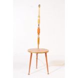 BRITISH MODERN DESIGN - STANDARD LAMP IN TEAK CONSTRUCTION