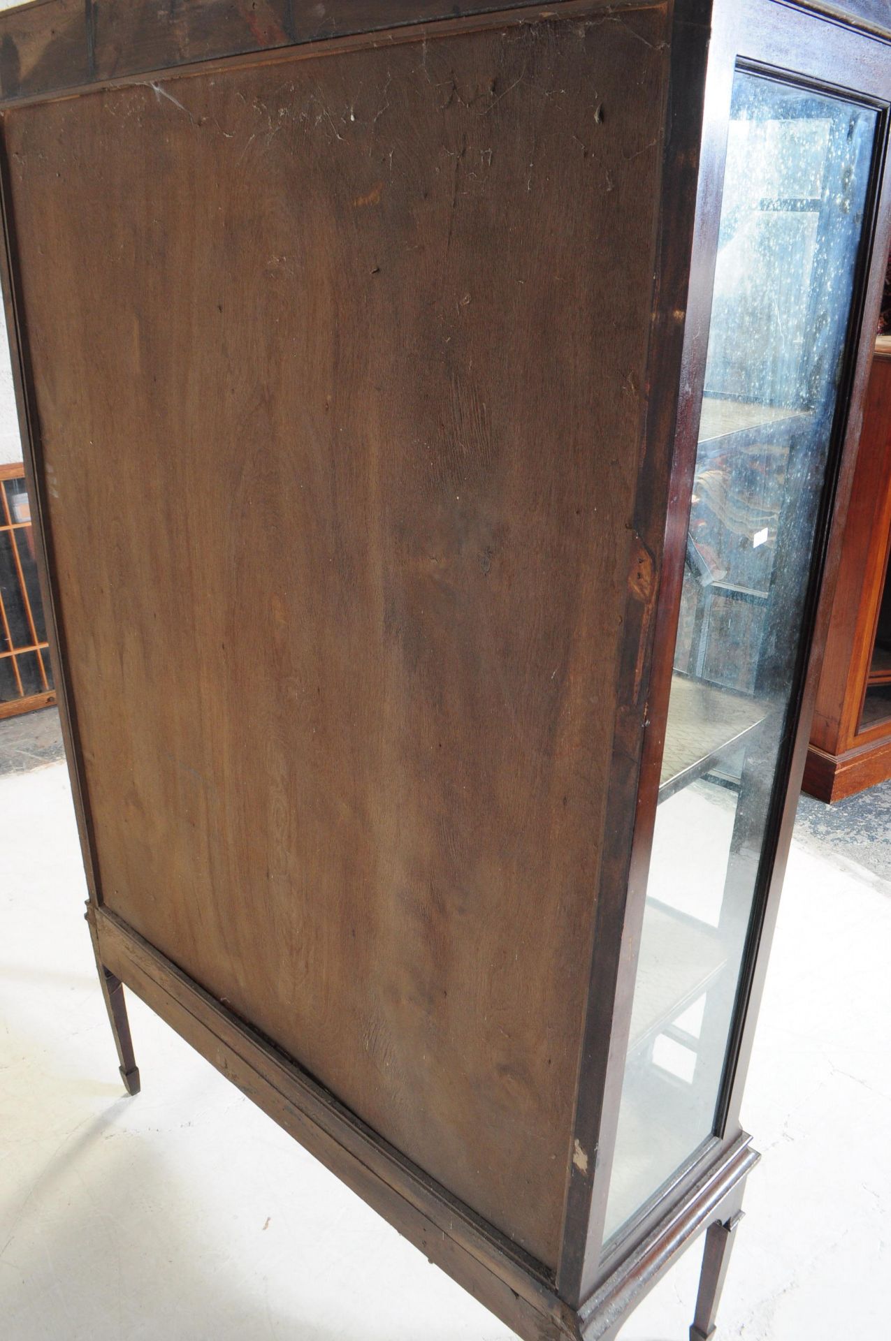 EDWARDIAN CENTURY MAHOGANY ASTRAL GLAZED BOOKCASE - Image 6 of 6