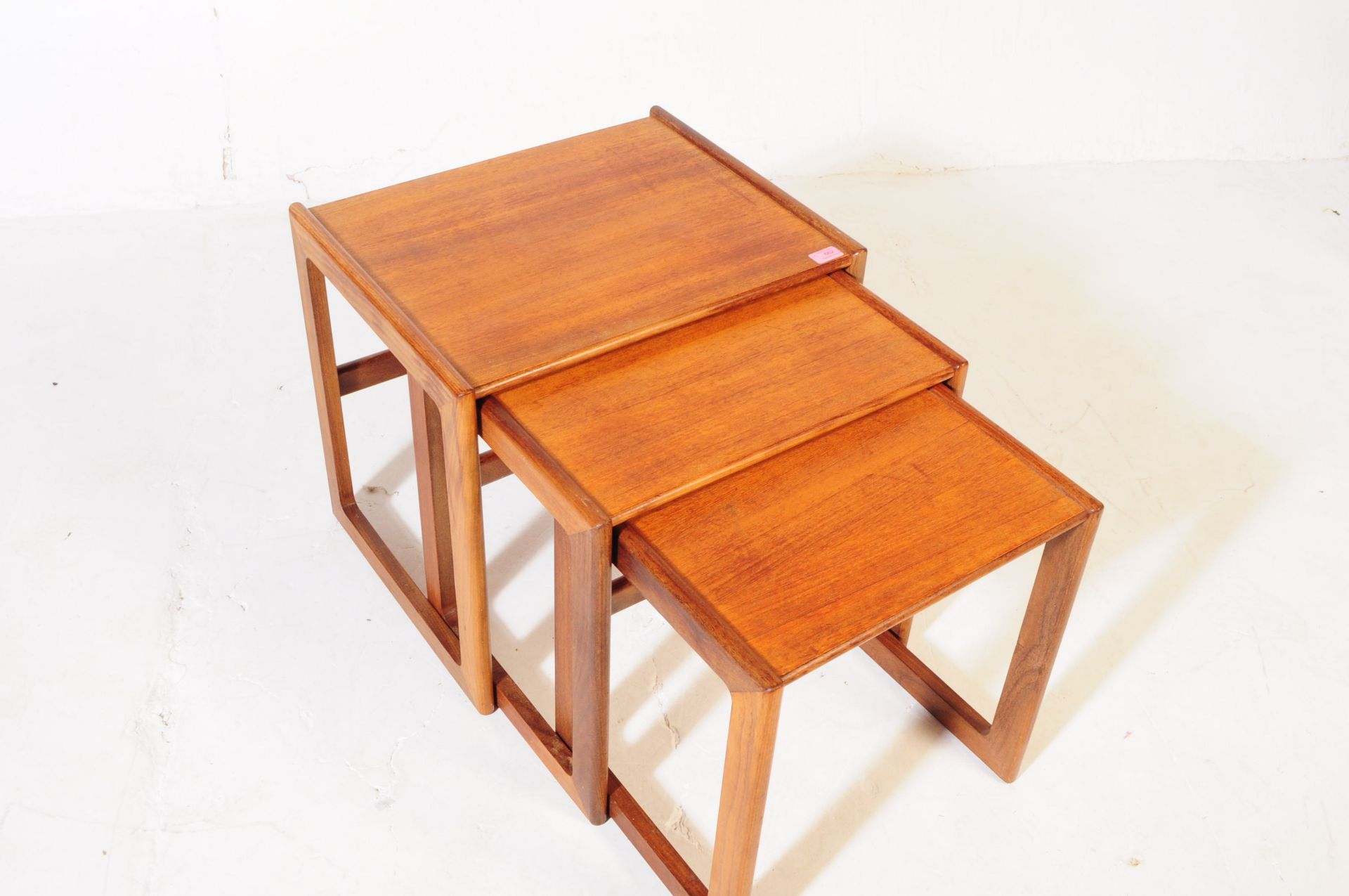 KEITH EATWELL - MID CENTURY TEAK NEST OF TABLES - Image 3 of 5