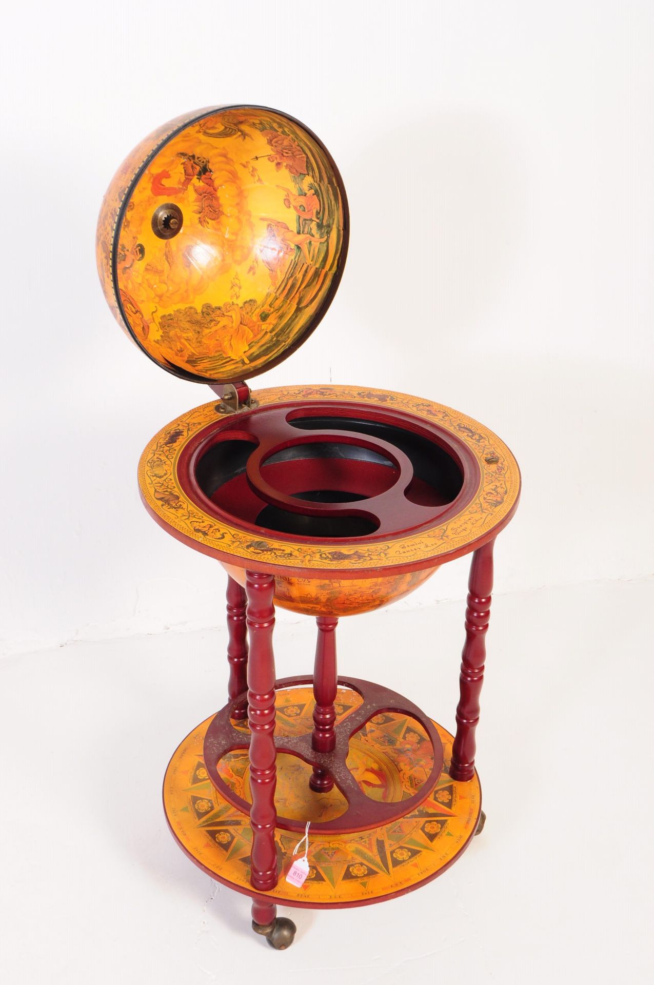 20TH CENTURY ZODIAC GLOBE COCKTAIL CABINET - Image 3 of 7