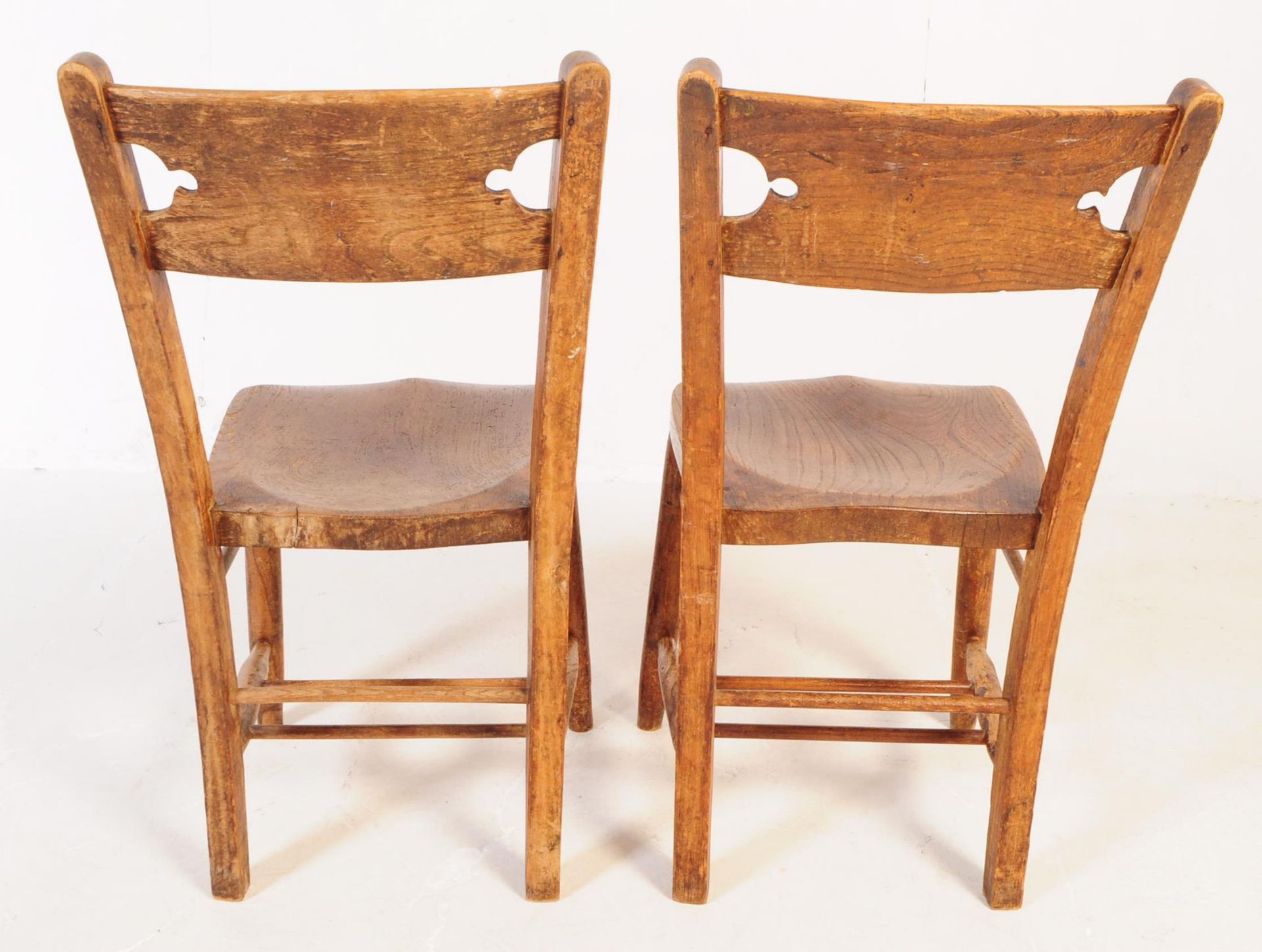 SET OF SEVEN VICTORIAN BEECH & ELM WINDSOR DINING CHAIRS - Image 5 of 8