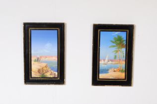 HASSAM EL YASHMID - TWO VINTAGE 20TH CENTURY MIDDLE EAST PRINTS