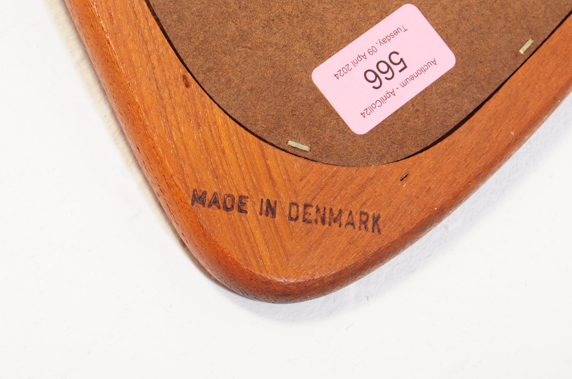 DANISH MODERN DESIGN - MID CENTURY TEAK MIRROR - Image 3 of 3