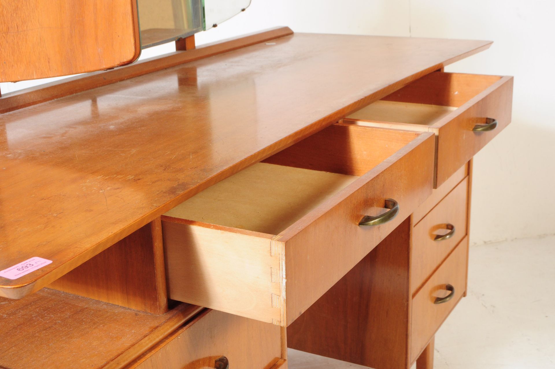 BRITISH MODERN DESIGN - MID CENTURY TEAK DRESSING TABLE - Image 2 of 4