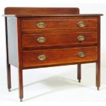 EDWARDIAN MAHOGANY INLAID CHEST OF DRAWERS