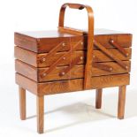 BRITISH MODERN DESIGN - CANTILEVER METAMORPHIC SEWING BOX