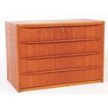 DANISH MODERN DESIGN - RETRO TEAK CHEST OF DRAWERS