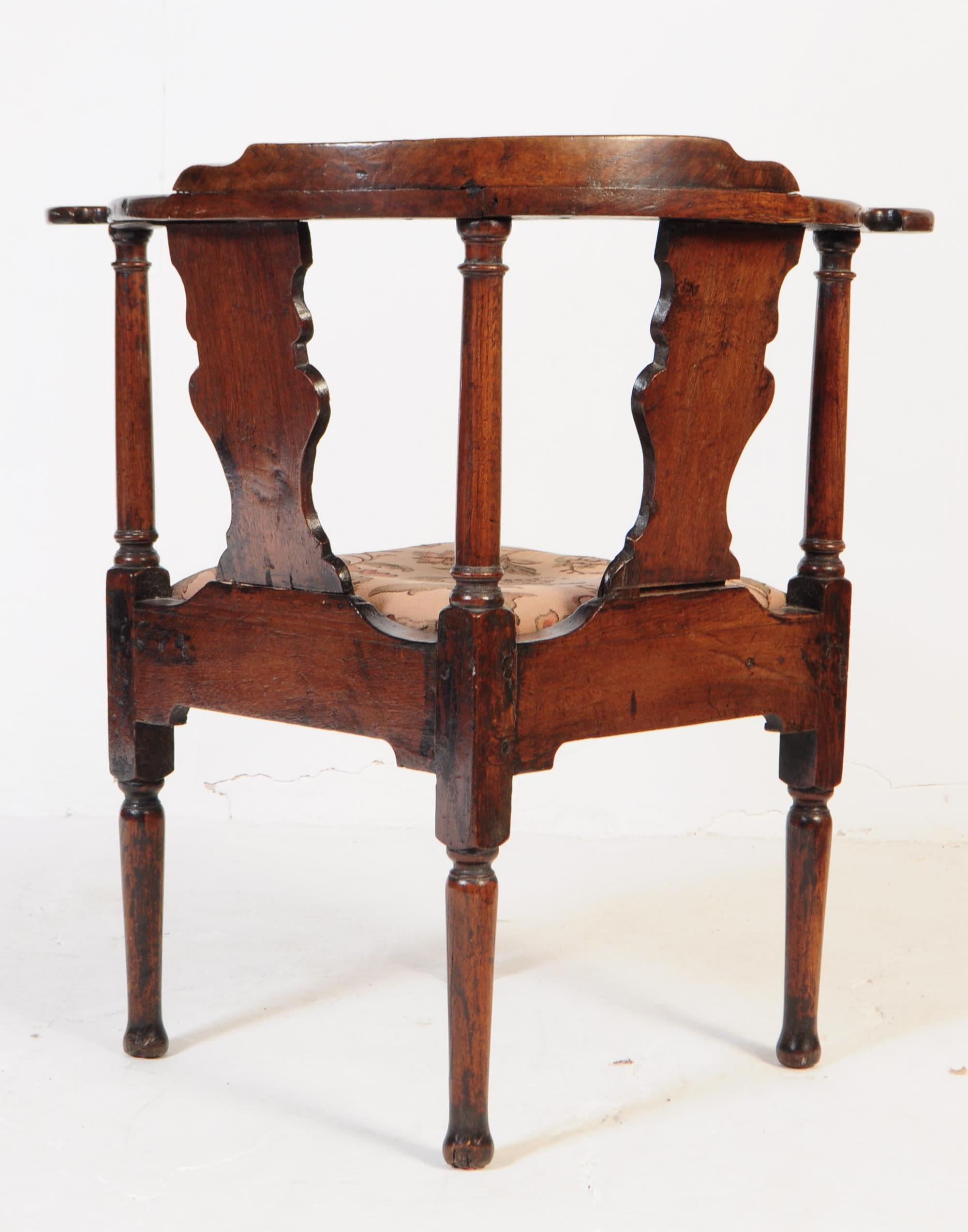 GEORGE III 19TH CENTURY MAHOGANY CORNER CHAIR - Image 4 of 4