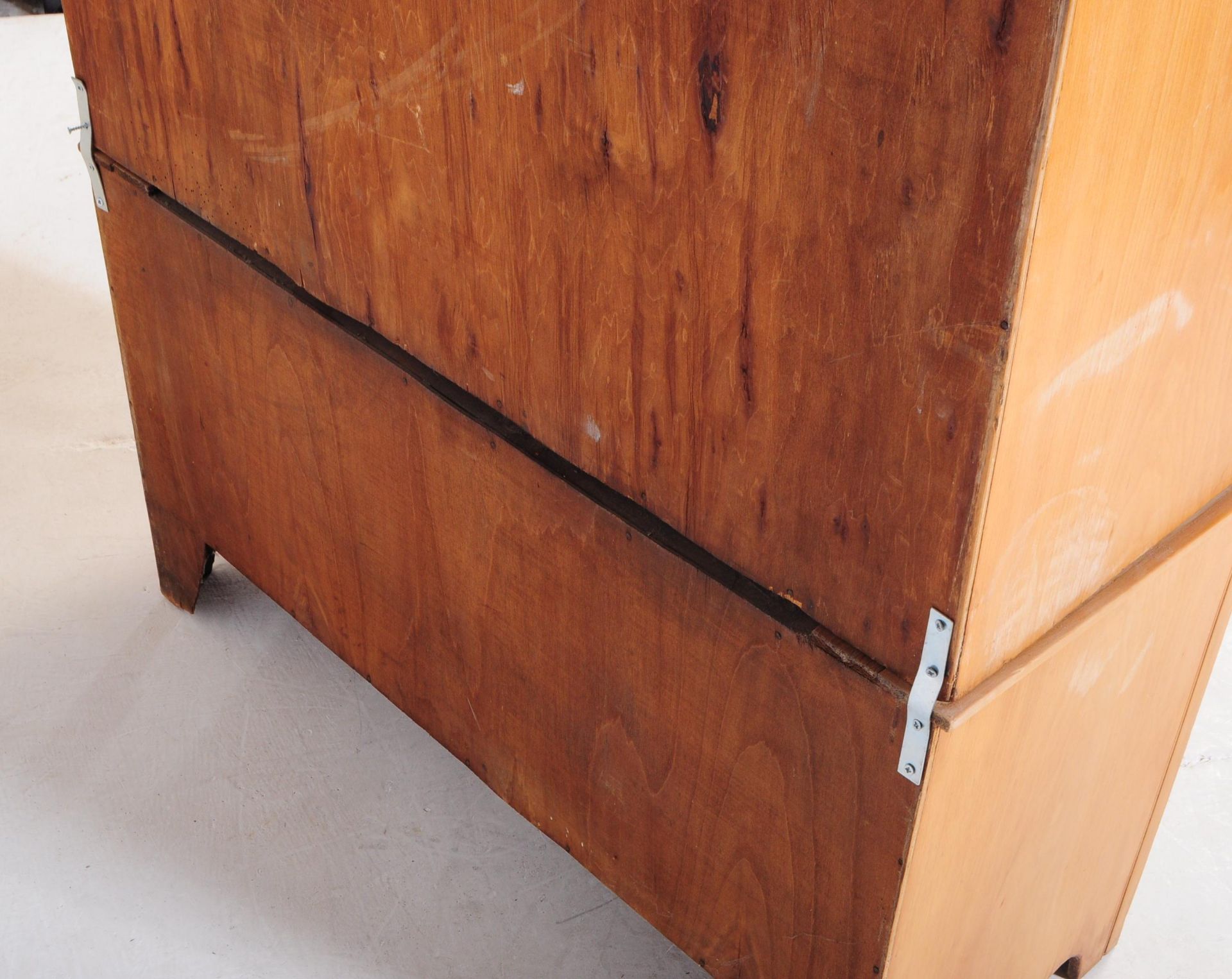 EDWARDIAN SATIN WALNUT WARDROBE - Image 6 of 6