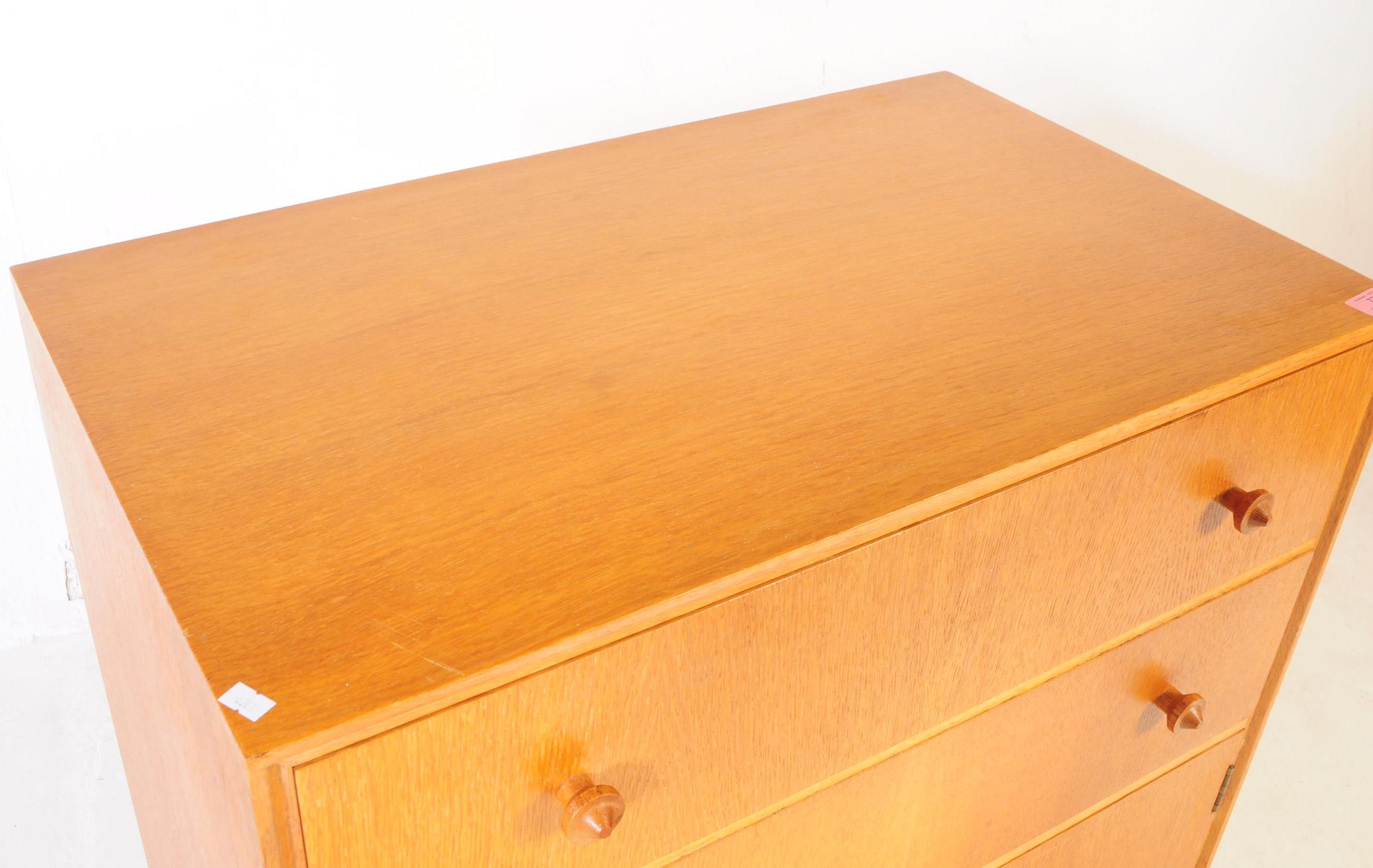 BRITISH MODERN DESIGN - LIGHT OAK TWO DRAWERS OVER CABINET - Image 6 of 7