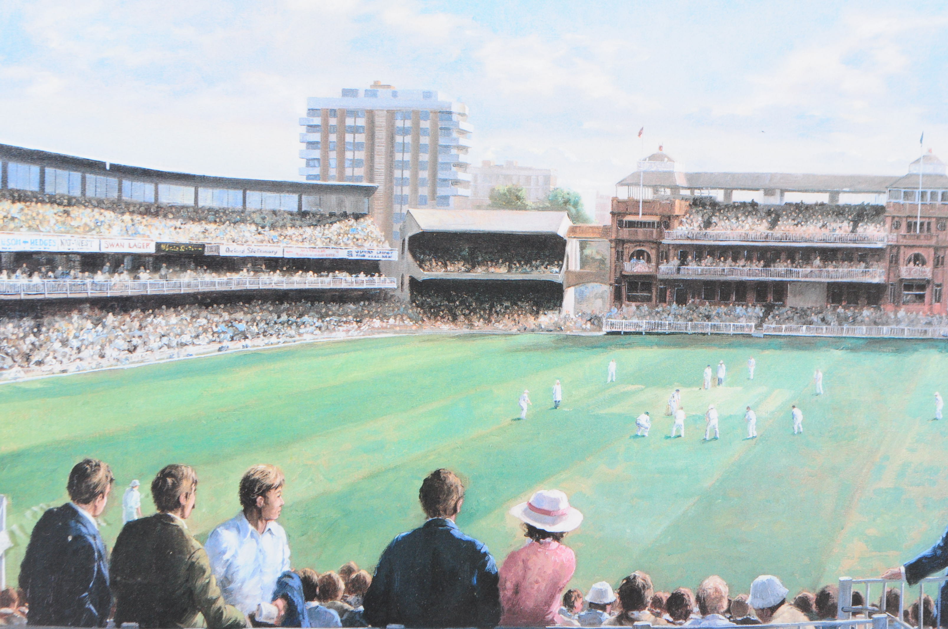 ALAN FEARNLEY - SIGNED CRICKET PRINT TITLED 'LORDS' - Image 2 of 3
