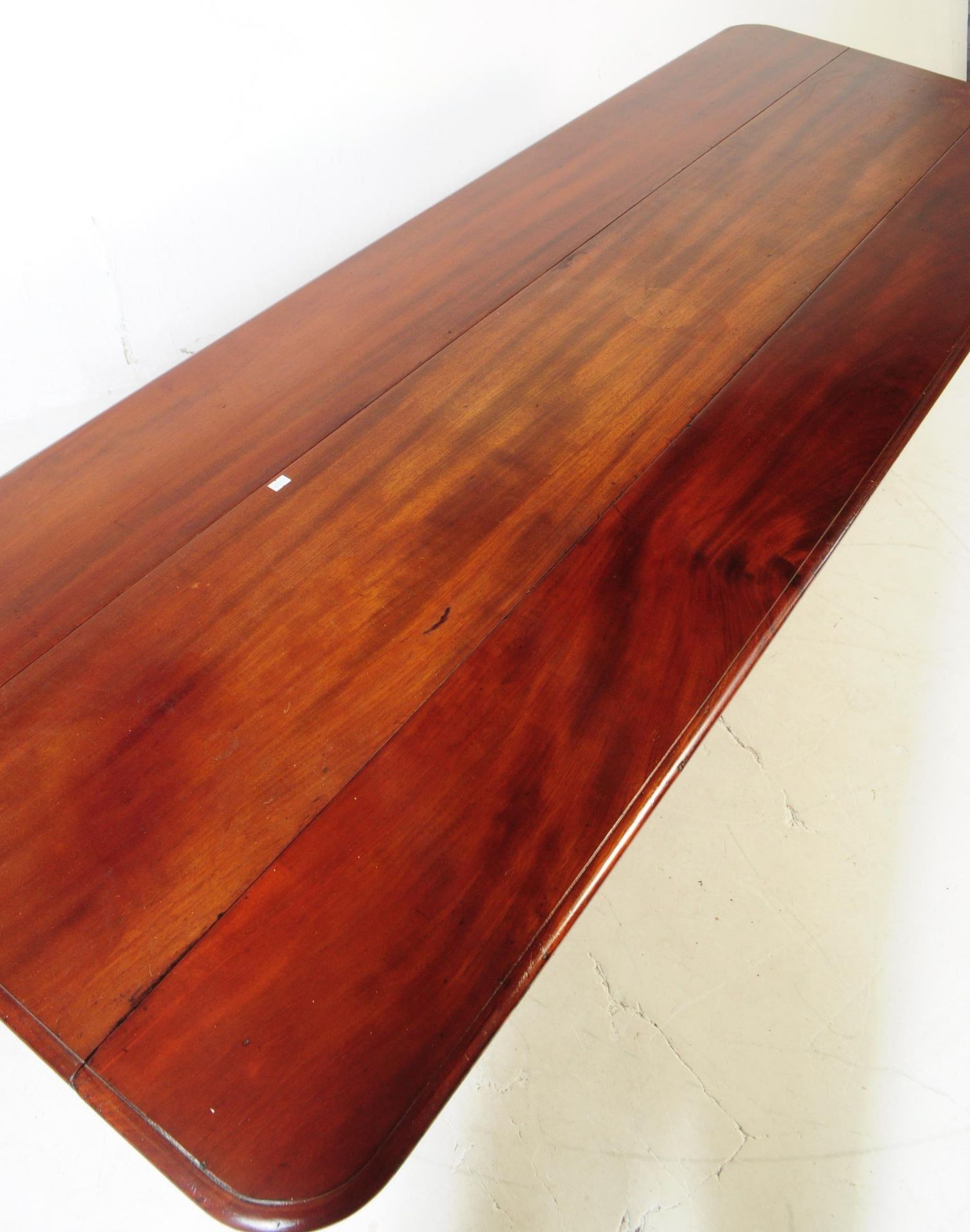 VICTORIAN FLAME MAHOGANY DROP LEAF WAKE TABLE - Image 6 of 6