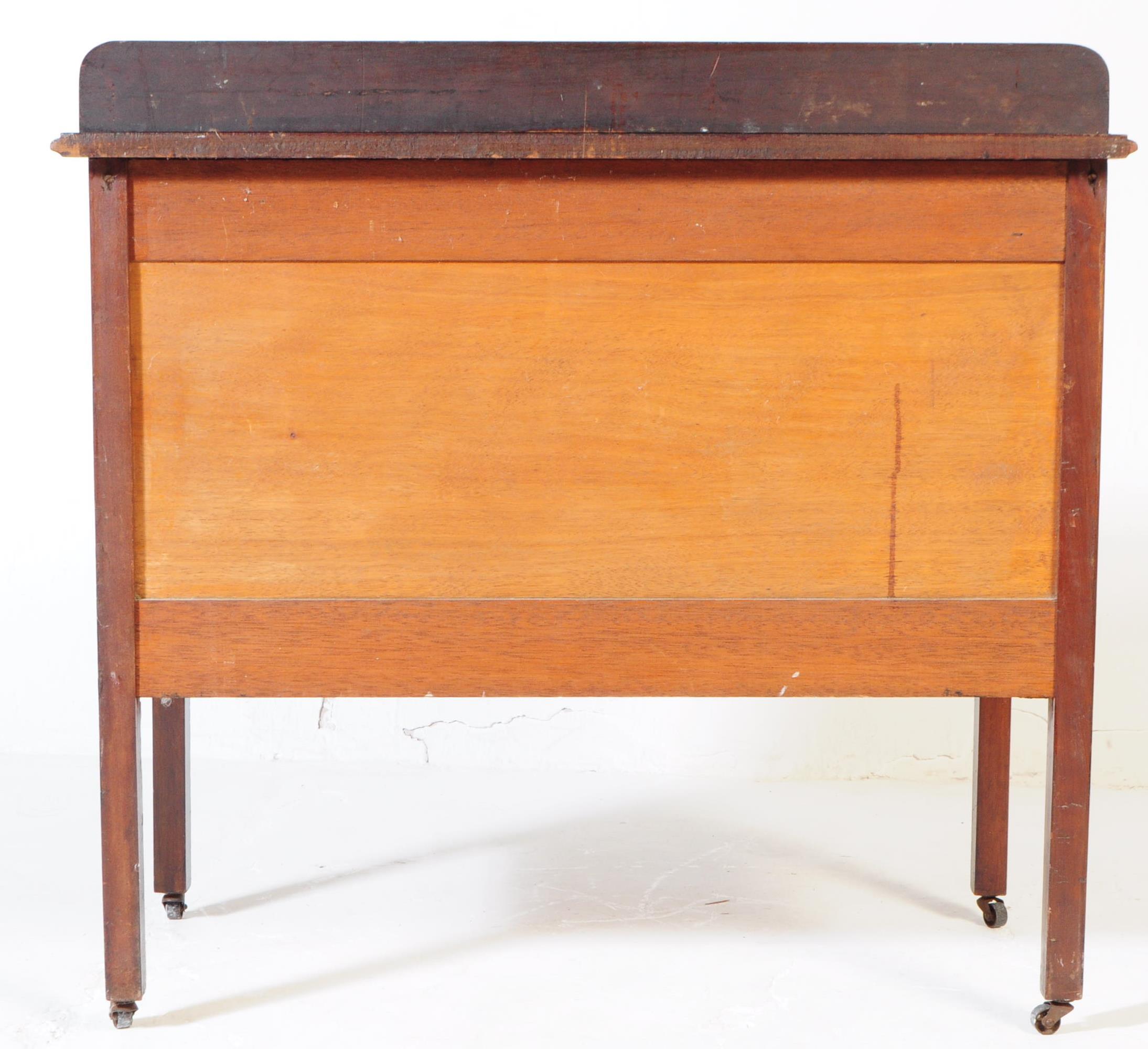 EDWARDIAN MAHOGANY INLAID CHEST OF DRAWERS - Image 5 of 5