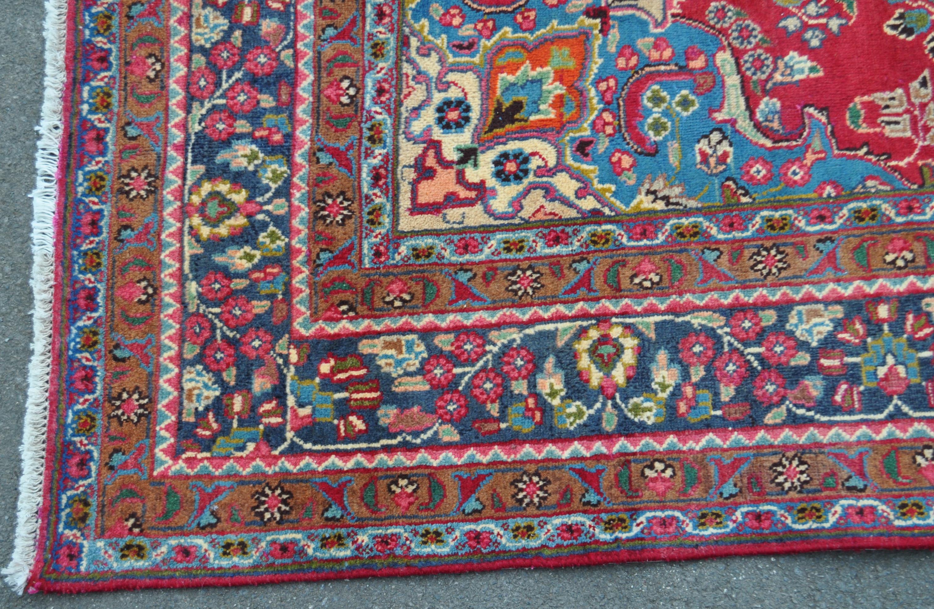 VINTAGE 20TH CENTURY NORTH WEST TABRIZ CARPET FLOOR RUG - Image 2 of 3