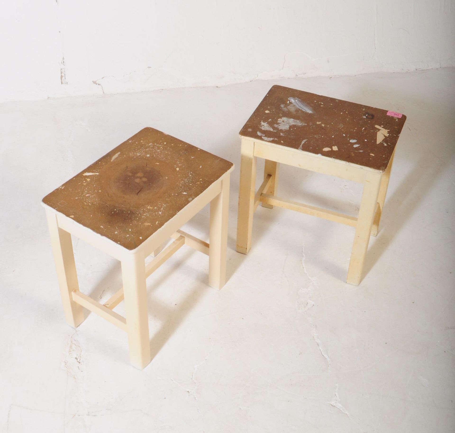 REMPLOY - PAIR OF MID CENTURY STOOLS - Image 2 of 4