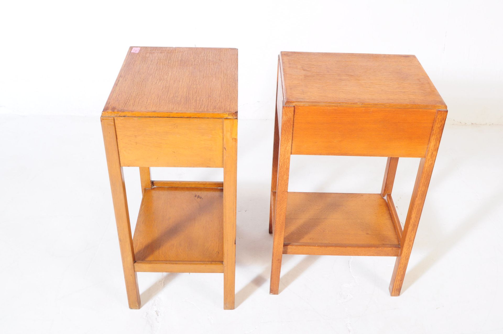 PAIR OF MID CENTURY WAR DEPARTMENT BEDSIDE TABLES - Image 4 of 6
