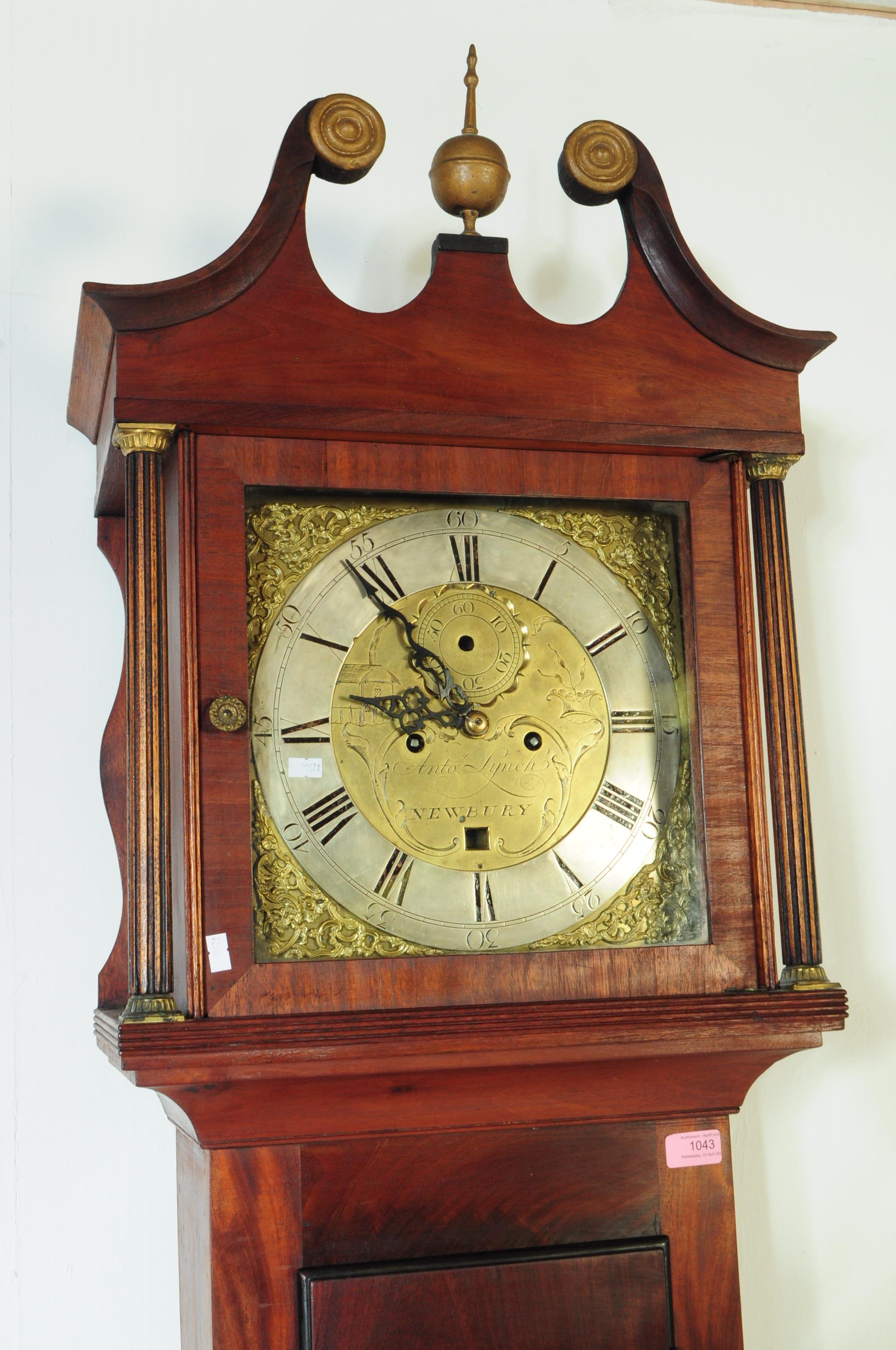 18TH CENTURY LYNCH OF NEWBURY GRANDFATHER CLOCK - Image 2 of 6