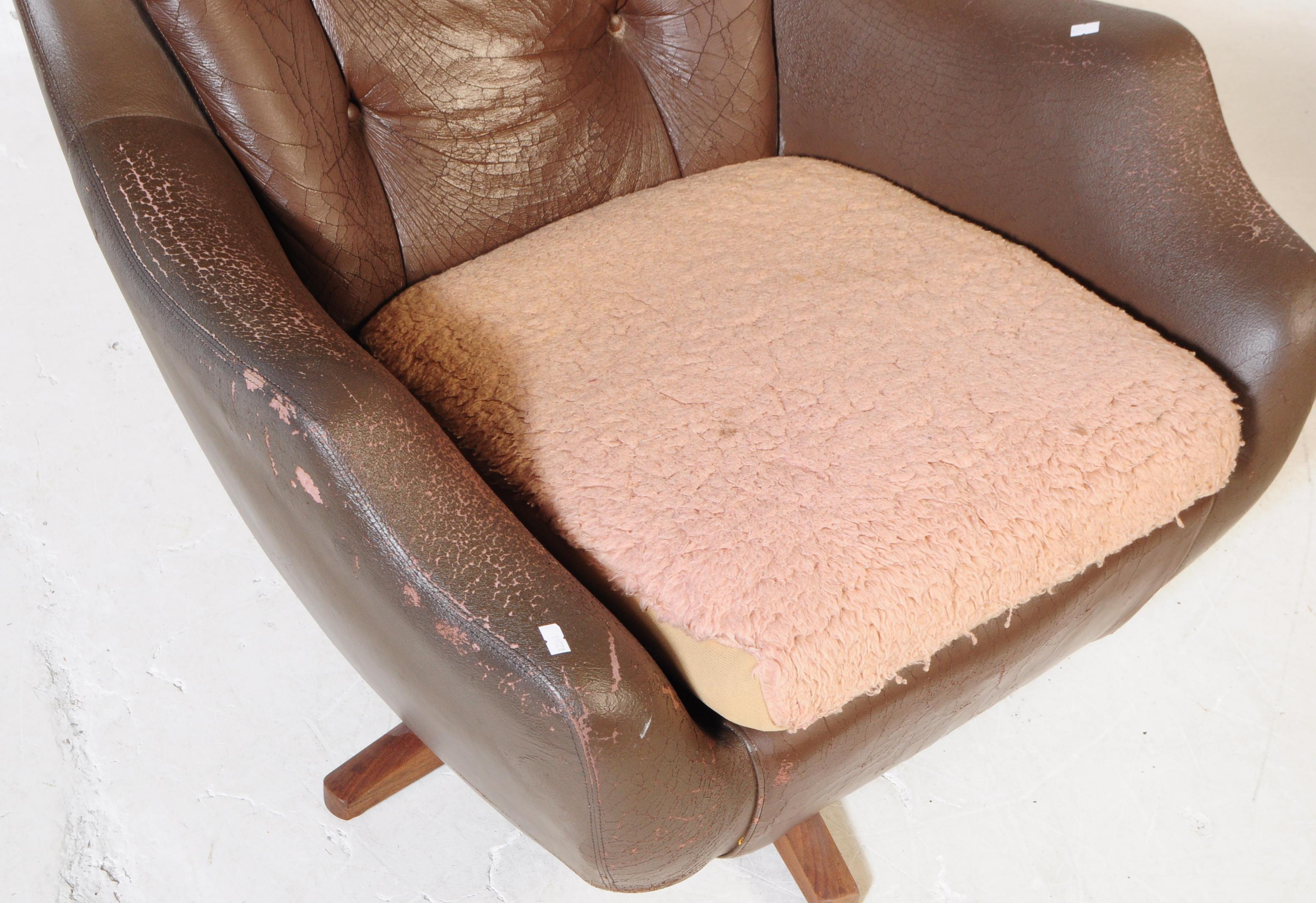 BRITISH MODERN DESIGN - RETRO MID CENTURY BATWING ARMCHAIR - Image 3 of 6