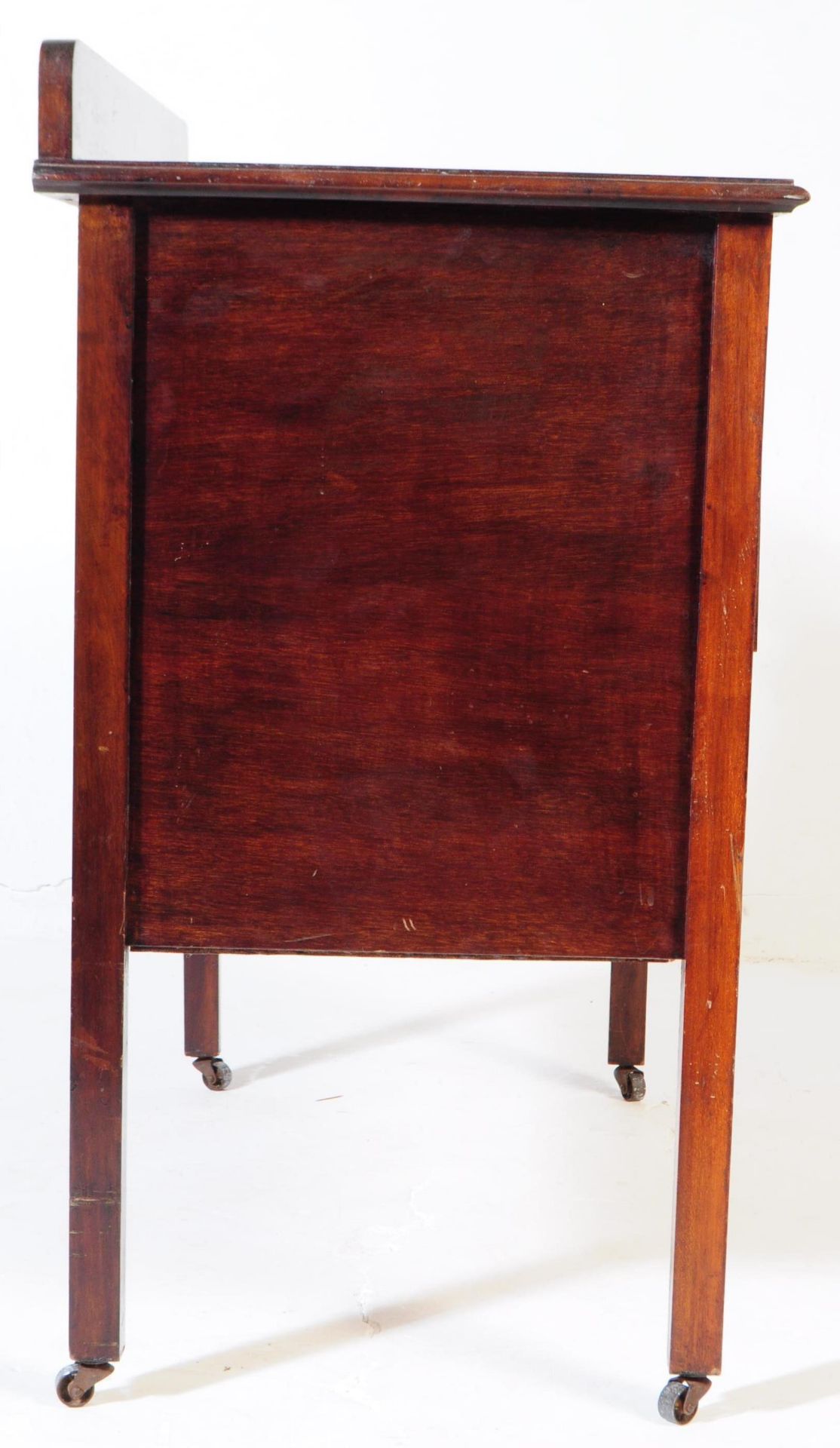 EDWARDIAN MAHOGANY INLAID CHEST OF DRAWERS - Image 4 of 5