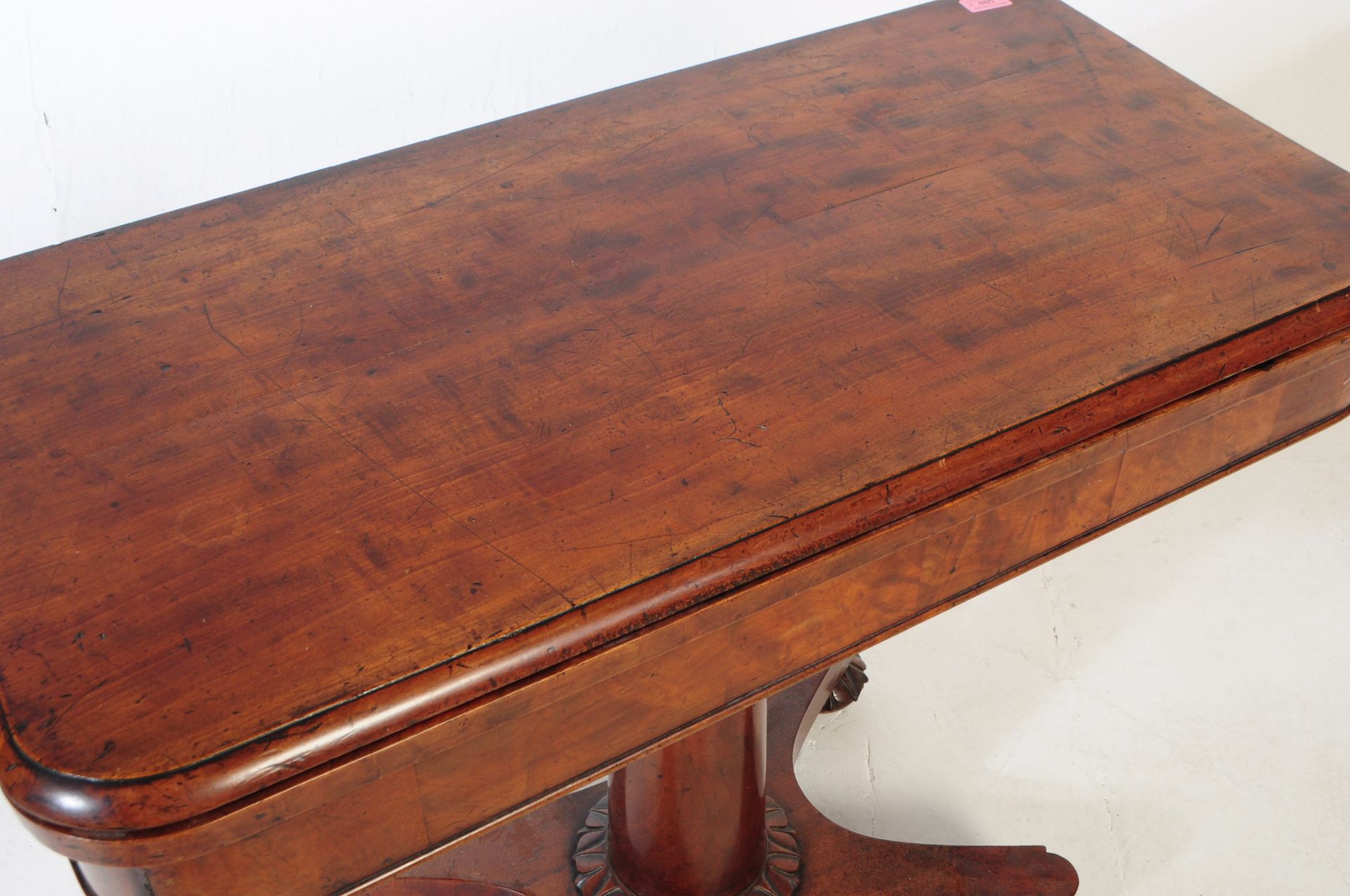 WILLIAM IV MAHOGANY FOLDING CARD TABLE - Image 2 of 7