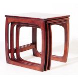 RETRO MID CENTURY TEAK NEST OF TABLES