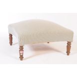 EARLY 20TH CENTURY SQUARE FORM FOOTSTOOL