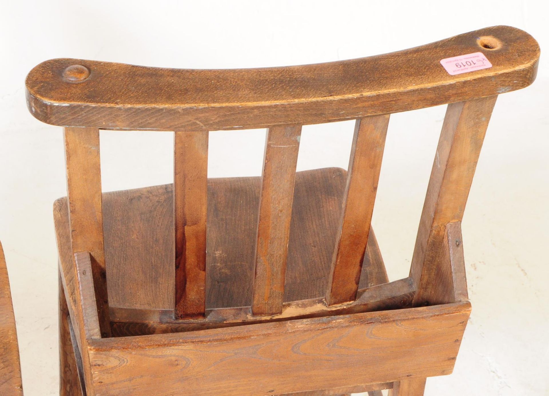 TWELVE VICTORIAN BEECH AND ELM WINDSOR DINING CHAIRS - Image 5 of 5