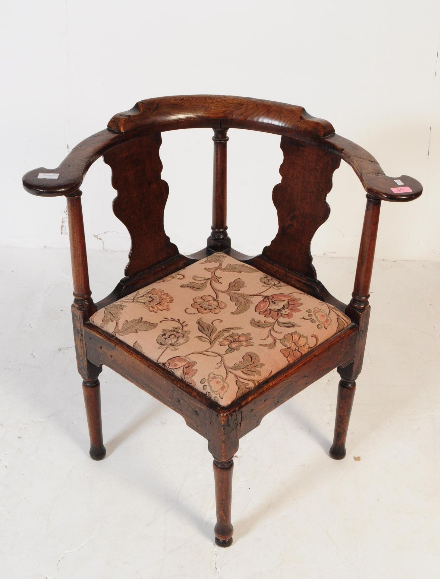 GEORGE III 19TH CENTURY MAHOGANY CORNER CHAIR - Bild 3 aus 4