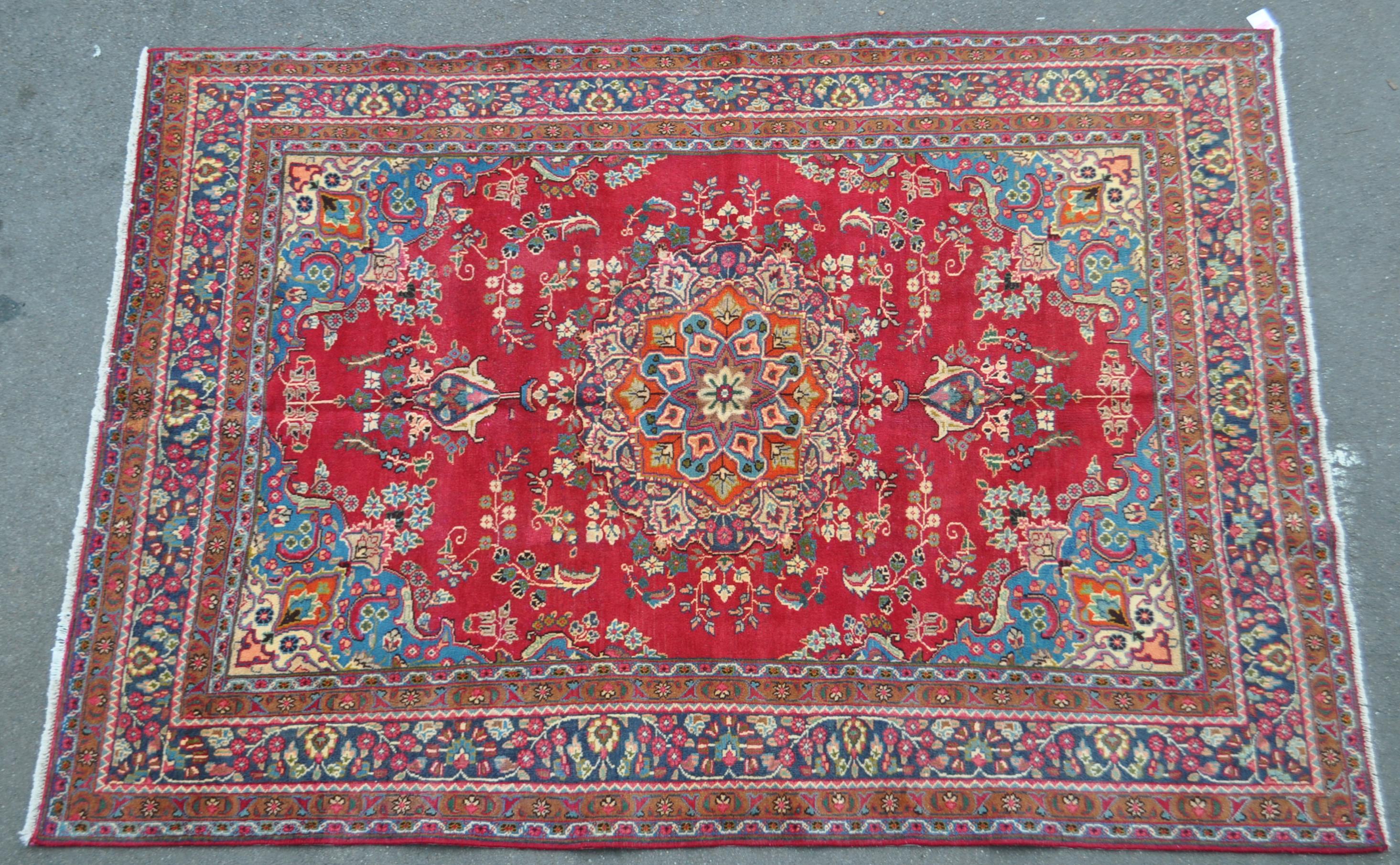 VINTAGE 20TH CENTURY NORTH WEST TABRIZ CARPET FLOOR RUG