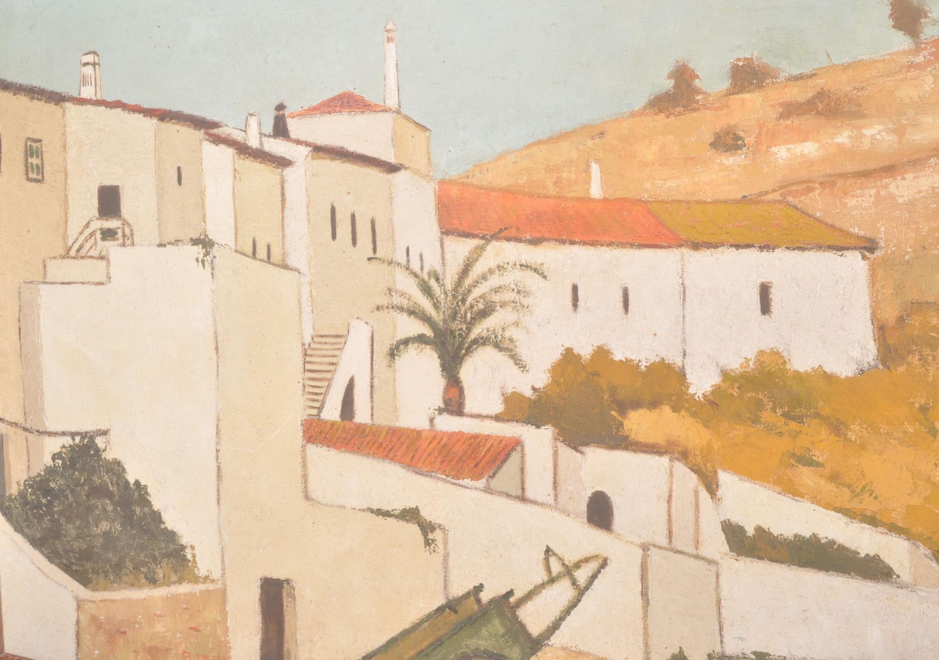 CHRISTOPHER DARTON WATKINS OIL ON CANVAS - ALBUFEIRA 1961 - Image 4 of 7