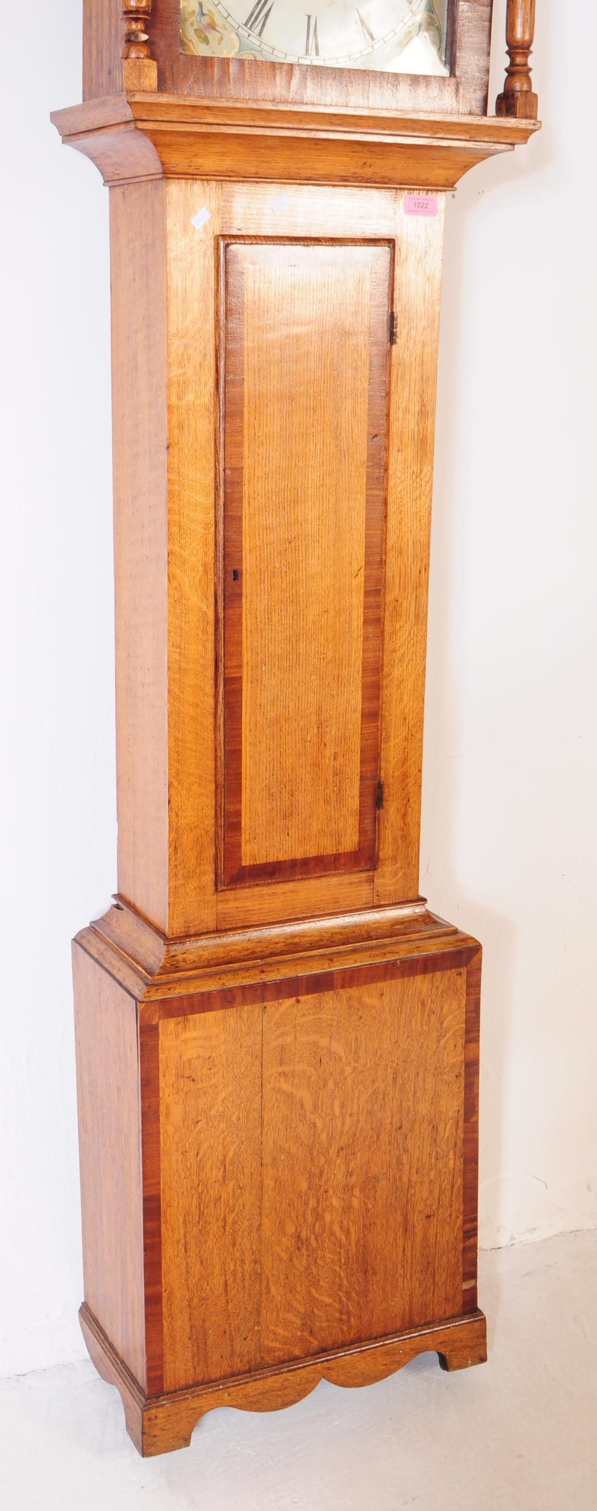 GEORGE III 19TH CENTURY WALNUT LONGCASE CLOCK - Image 5 of 6