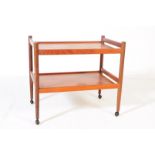 BRITISH MODERN DESING - MID CENTURY TEAK DRINKS TROLLEY