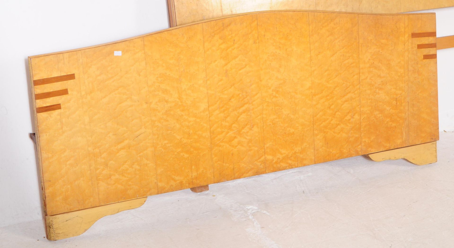 1930S BIRDSEYE MAPLE VENEER BED ENDS - Image 2 of 6