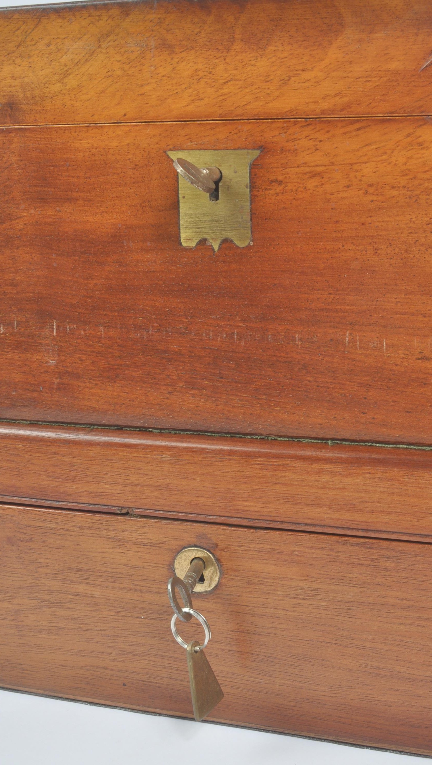 TWO 20TH CENTURY MAHOGANY WRITING SLOPES - Image 6 of 8