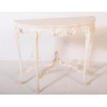 REPRODUCTION PAINTED ROCOCO CONSOLE HALL TABLE