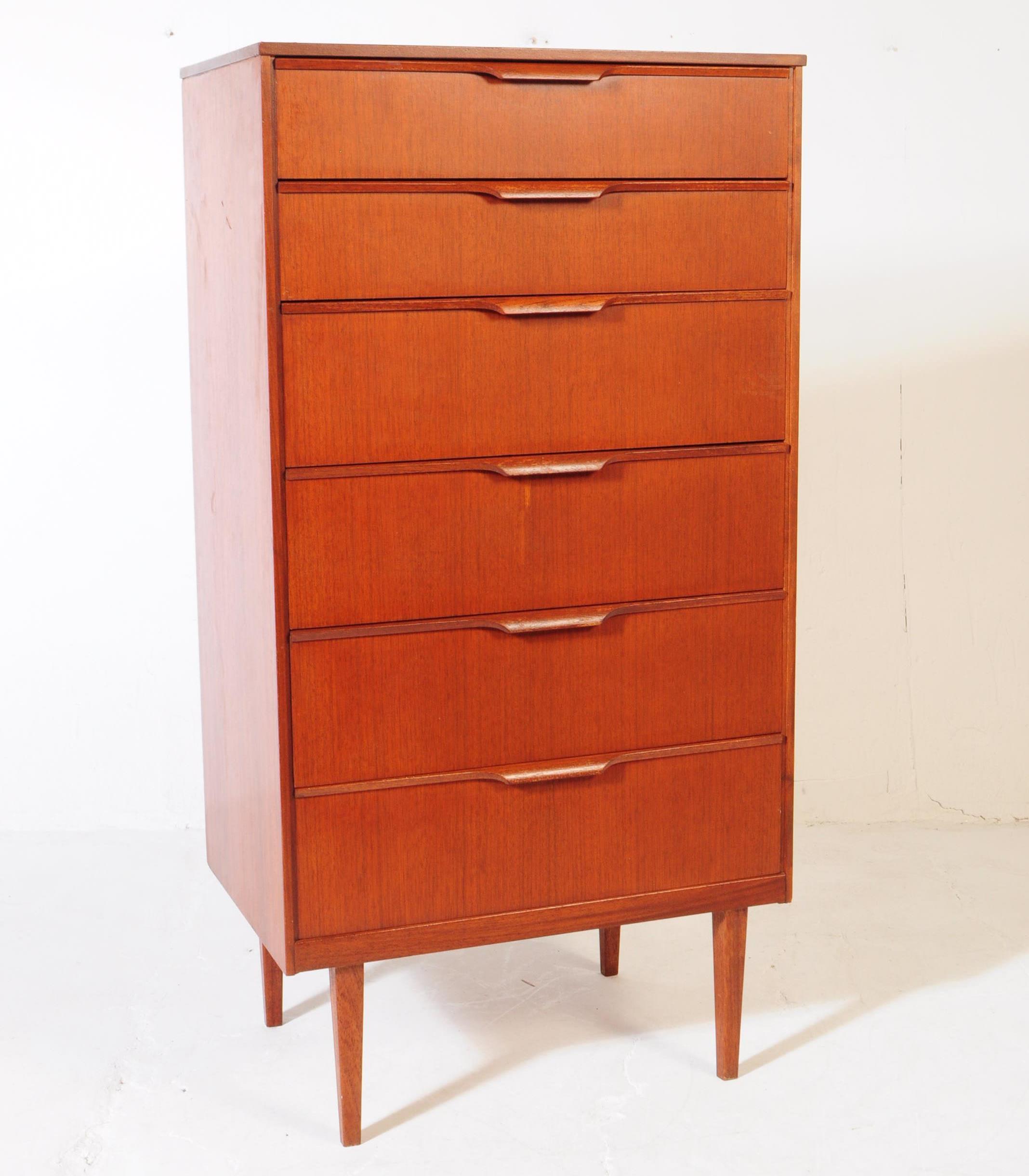 AUSTINSUITE - MID CENTURY TEAK WOOD CHEST OF DRAWERS