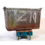 LARGE 19TH CENTURY GALVANISED STEEL QUENCHER TROUGH / PLANTER