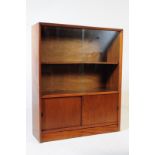 HERBERT GIBBS - MID CENTURY GLAZED BOOKCASE CABINET