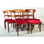 EIGHT WILLIAM IV MAHOGANY DINING CHAIRS