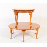 1940S QUEEN ANNE REVIVAL WALNUT COFFEE TABLE