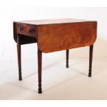 19TH CENTURY PEMBROKE DROP LEAF MAHOGANY TABLE