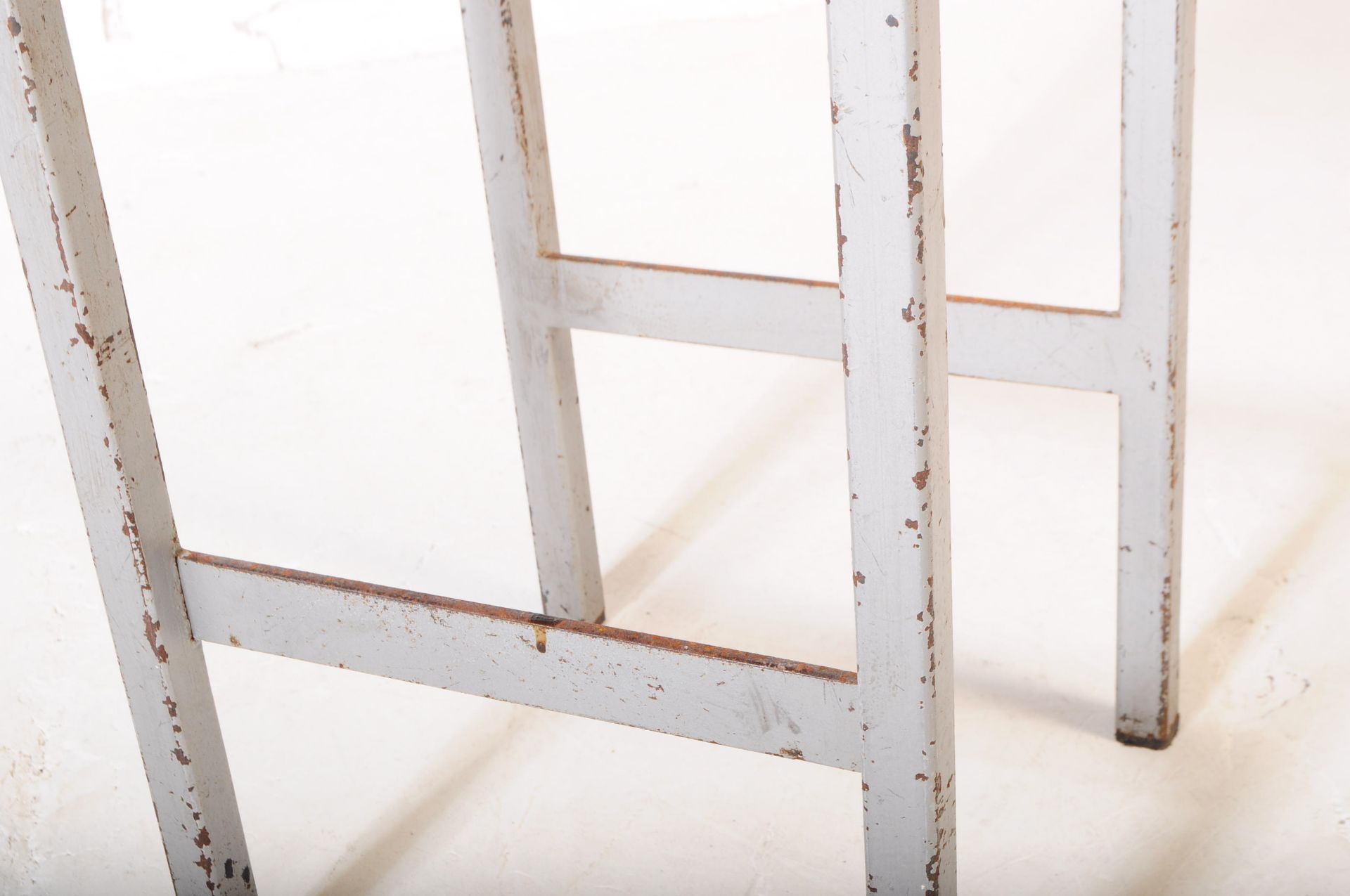 TWO 20TH CENTURY METAL CONSTRUCT BAR STOOLS - Image 3 of 4