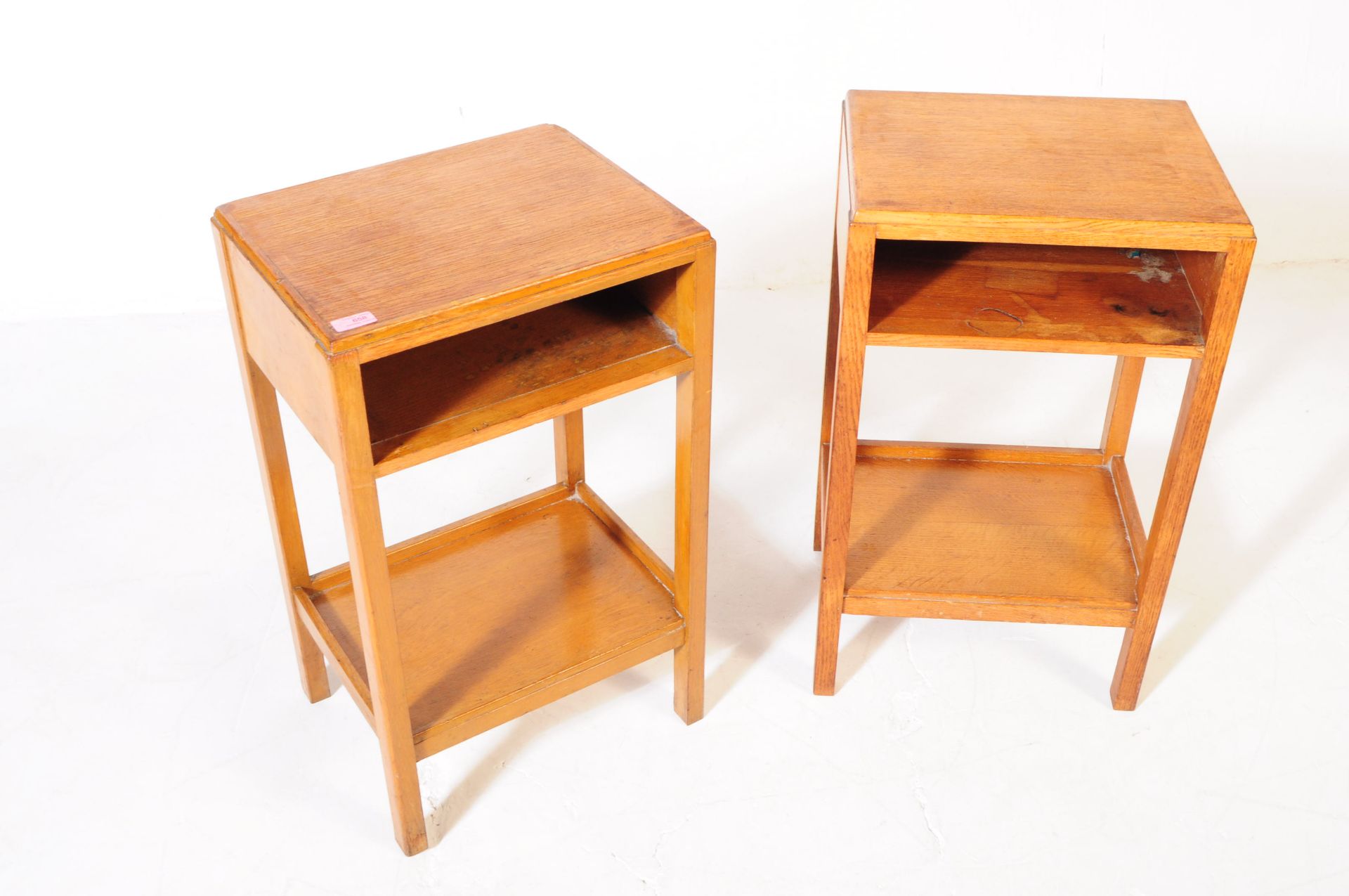 PAIR OF MID CENTURY WAR DEPARTMENT BEDSIDE TABLES - Image 2 of 6