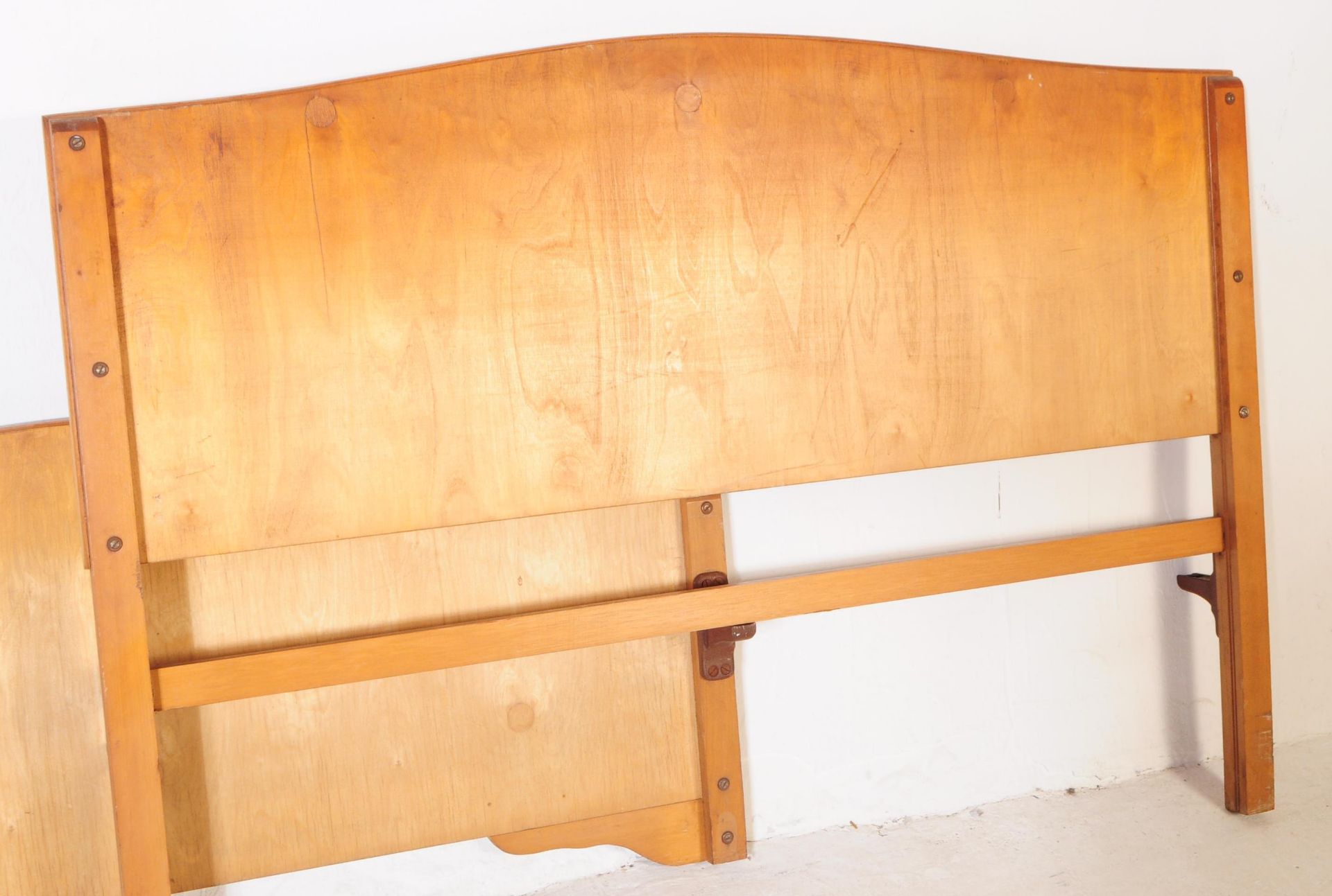 1930S BIRDSEYE MAPLE VENEER BED ENDS - Image 6 of 6