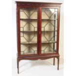 EDWARDIAN CENTURY MAHOGANY ASTRAL GLAZED BOOKCASE