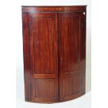 GEORGE III MAHOGANY CORNER CABINET