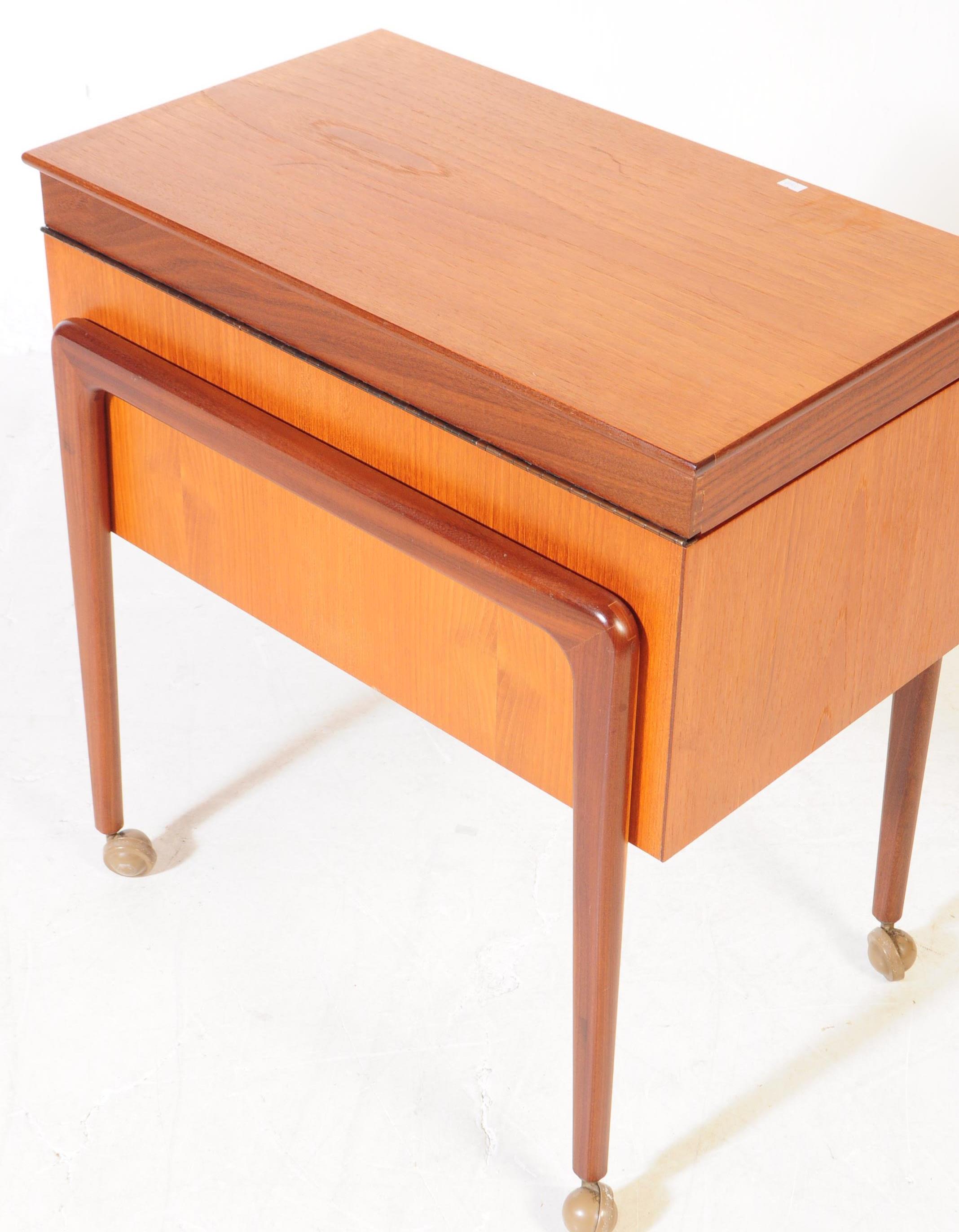 BRITISH MODERN DESIGN - MID CENTURY TEAK TROLLEY CABINET - Image 5 of 5